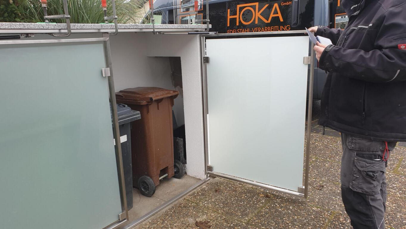 Briefkästen und Mülltonnenboxen